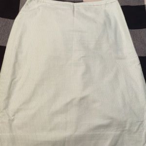 Brooks Brothers green/white skirt